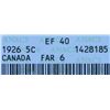 Image 3 : 1926 Five Cent - ANACS EF40, Far 6.