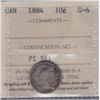 Image 1 : 1884 Ten Cent - ICCS G-6.