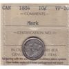 Image 1 : 1884 Ten Cent  - ICCS VF-20, mark.