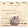 Image 1 : 1884 Ten Cent - ICCS AU-55, key date.