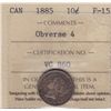 Image 1 : 1885 Ten Cent  - ICCS F-15, obv. 4.