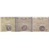 Image 1 : Lot of Three Ten Cents  - 1931 ICCS AU-50; 1932 ICCS AU-55; 1936 ICCS AU-58. 2 Pcs.