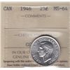 Image 1 : 1946 Twenty Five Cent  - ICCS MS-64.