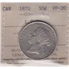Image 1 : 1870 Fifty Cent - ICCS VF-20. L.C.W.