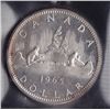 Image 2 : 1965 Silver Dollar  - ICCS PL-66. Large Beads Pointed 5; Cameo.