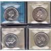 Image 1 : Lot of Four Silver Dollars - Dates include: 1950 Arnprior ICCS AU-55; 1961 ICCS PL-65; 1963 ICCS MS-