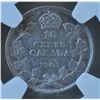 Image 2 : Lot of Two NGC Graded Coins  - 1903 Ten Cent VF25. 1953 Fifty Cent, small date, NSF, MS63. 2 Pcs.