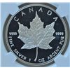 Image 1 : 1989 Proof $5 Silver Maple Leaf  - NGC Proof68 Ultra Cameo.