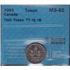 Image 1 : 1965 Ten Cent Test Token - CH TT-10.1B, CCCS MS-62.