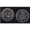 Image 2 : Lot of Two 1965 Twenty Five Cent Test Tokens - CH TT-25.1B & TT-25.3B. AU/UNC conditions. 2 Pcs.