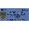 Image 3 : CH PE-7C1 - BR 919, 1857 Self Government and Free Trade PEI Token. PCGS AU58. Ex:Temple.
