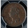 Image 1 : CH NS-1A4  - BR 867, 1823 Nova Scotia Half Penny Token, PCGS AU55. Ex:Temple.