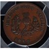 Image 2 : CH NS-1D2 - BR 871, 1832 Nova Scotia Half Penny Token, PCGS AU50. Ex:Temple.