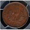 Image 2 : CH NS-1F4 - BR 874, 1843 Nova Scotia Half Penny Token, PCGS AU58. Ex:Temple