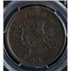 Image 2 : CH NS-2A4 - BR 878, 1824 Nova Scotia One Penny Token, PCGS AU50. Ex:Temple.