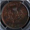 Image 2 : CH NS-2B1 - 1832 Nova Scotia One Penny Token, PCGS AU details, cleaned. Ex:Temple.