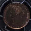 Image 1 : CH NS-5A1 - BR 876, 1856 Nova Scotia One Penny Token, PCGS MS64RB. Ex:Temple.