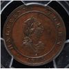 Image 1 : CH NS-10A - BR 882, 1814 Nova Scotia Half Penny Token,  PCGS AU55. Ex:Temple.
