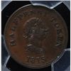 Image 1 : CH NS-14A5 - BR 891, 1815 Nova Scotia Half Penny Token, PCGS AU53. Ex:Temple.