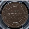 Image 2 : CH NS-20A4 - BR 962, 1813 Trade and Navigation One Penny Token, PCGS AU58. Ex:Temple. *** CHANGE OF 