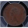 Image 1 : CH NB-1A2 - BR 910, 1843 New Brunswick Half Penny, PCGS MS63 BN. Ex:Temple.