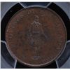 Image 1 : CH LC-8C1 - BR 522, 1837 Lower Canada Agriculture Half Penny Token, PCGS MS64 RB. Ex:Temple.