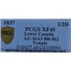 Image 3 : CH LC-16A3 - BR 562, 1837 Molson Distillers UN Sous Token, PCGS XF45. Ex:Temple.