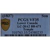 Image 3 : CH LC-20A2 - BR 671, Bas-Canada Commerce UN Sou Token, PGCS VF35 Ex:Temple.