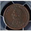 Image 1 : CH WE-2B4 - BR 972, Wellington Lower Canada Half Penny Token, PCGS AU50. Ex:Temple.