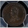 Image 1 : CH WE-11A2 - BR 987, Wellington Lower Canada Half Penny Token (c.1812), PCGS UNC Details. Ex:Temple.