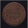 Image 2 : CH UC-6A2  - BR 724, 1816 Isaac Brock The Hero of Upper Canada Token, AU, 4.5 gms.