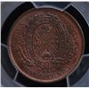 Image 2 : CH PC-1B4 - BR 527, 1844 Province of Canada Half Penny Token, PCGS MS65 RB. Ex:Temple.