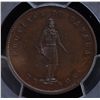 Image 1 : CH PC-3 - BR 529, 1852 Province of Canada Half Penny Token, PCGS MS64 BN. Ex:Temple.