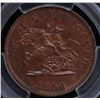 Image 1 : CH PC-6C1 - BR 719, 1854 Upper Canada One Penny Token, PCGS MS64 RB. Ex:Temple.