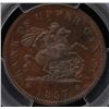 Image 1 : CH PC-6D - BR 719, 1857 Upper of Upper Canada One Penny Token, PCGS MS64 BN. Ex:Temple.
