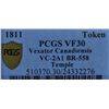 Image 3 : CH VC-2A1 - BR 558, 1811 Vexator Canadiensis Token, PCGS VF30 Ex:Temple.