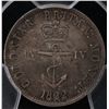 Image 1 : CH NC-1B2, 1822 British West Indies Quarter Dollar Token   - PCGS XF Details. Ex:Temple.