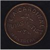 Image 1 : BR 577 - E.A. Cardinal, Montreal, Canada removed variety, Brass, 5.0g, EF.