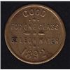 Image 1 : BR 619  - St. Leon Water, One Glass, Brass, 2.76g, Uniface with dated reverse, EF.