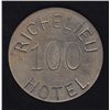 Image 1 : BR 620B - I.B. Durocher Richelieu Hotel 100 (oval o), small letters, wm, 7.65g, Unc.