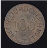 Image 2 : BR 620B - I.B. Durocher Richelieu Hotel 100 (oval o), small letters, wm, 7.65g, Unc.