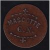 Image 1 : BR 627F - Mascotte G.N., 5¢, totally different design, Cu-plated wm, 4.26g, 25.2mm, 1.2mm, EF.
