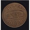 Image 1 : BR 628 - N.T., 5¢ in trade, 100 issued, Brass, 4.2g, EF.