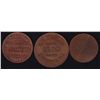 Image 1 : Lot of Three Numismatist's Personal Tokens - J.D.B.F. MacKenzie, copper. D.A. Woods, copper. S.M. Th