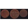 Image 2 : Lot of Three Numismatist's Personal Tokens - J.D.B.F. MacKenzie, copper. D.A. Woods, copper. S.M. Th