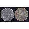 Image 1 : Lot of Two Numismatist's Personal Tokens - Thomas Elder, dated 1902, AL. 2 Pcs.
