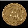 Image 1 : Newfoundland Gold Love Token Pin - "LBM" Engraved on a Newfoundland two dollar coin, Scarce.