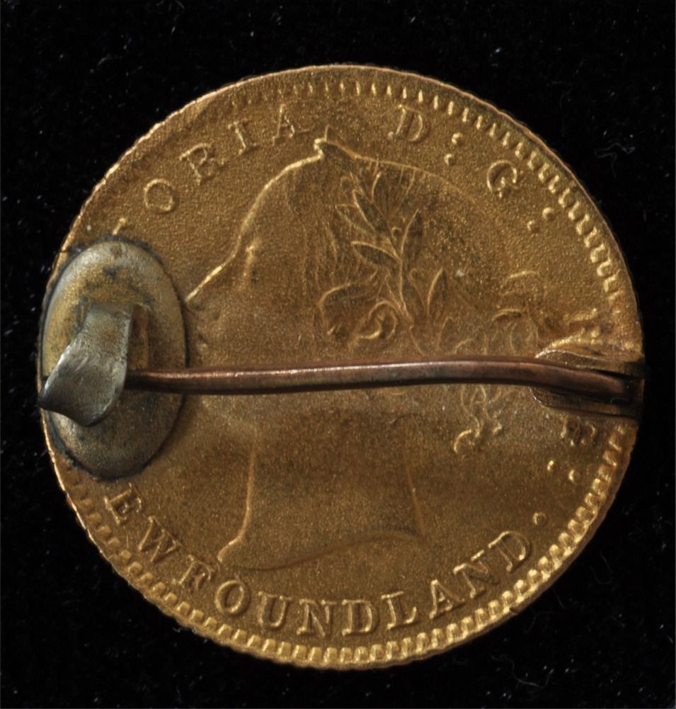 Newfoundland Gold Love Token Pin -