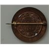 Image 2 : 1908 One Cent - Dark blue enamel bezel, made into a pin. AU.
