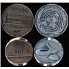Image 1 : Lot of Four Montreal Olympic & Centennial Medals - 1967 Montreal United Nations - wm and bronze. 197